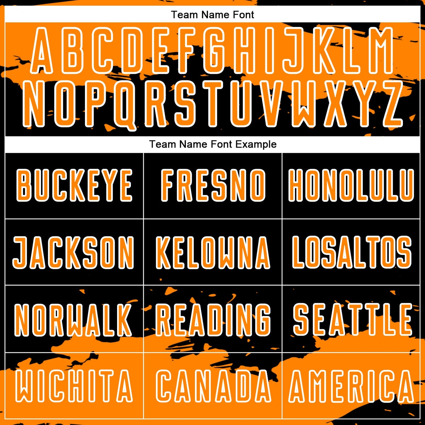 Custom Black Bay Orange-White Abstract Fragment Art Sublimation Soccer Uniform Jersey Limited