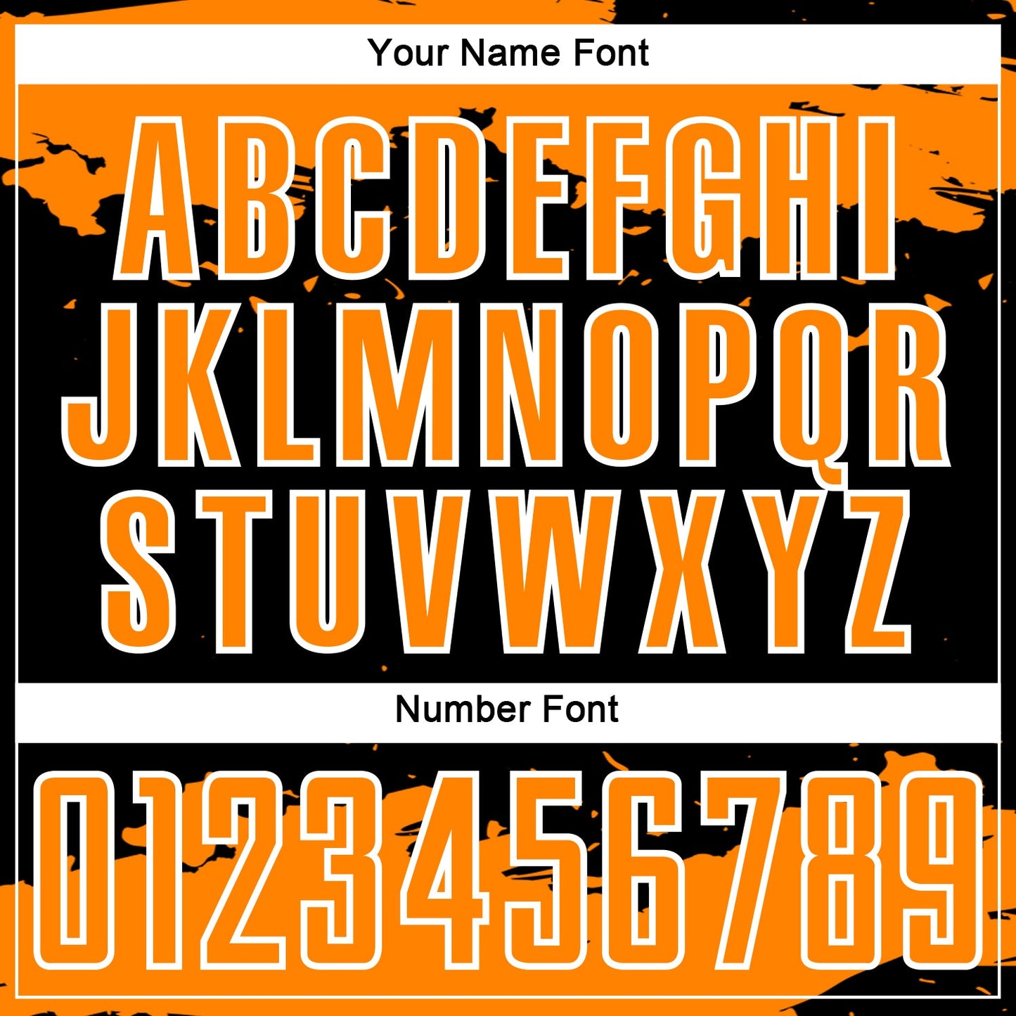 Custom Black Bay Orange-White Abstract Fragment Art Sublimation Soccer Uniform Jersey Limited