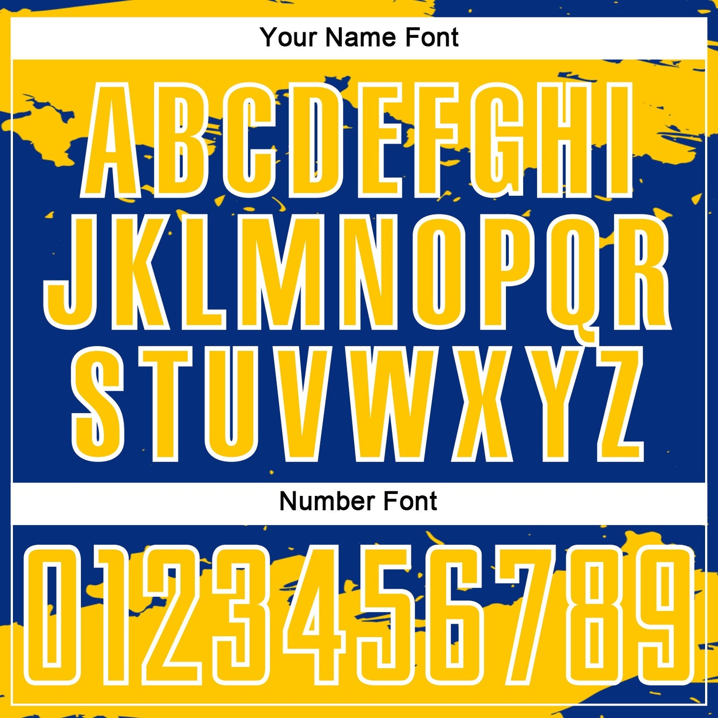 Custom Royal Yellow-White Abstract Fragment Art Sublimation Soccer Uniform Jersey Limited