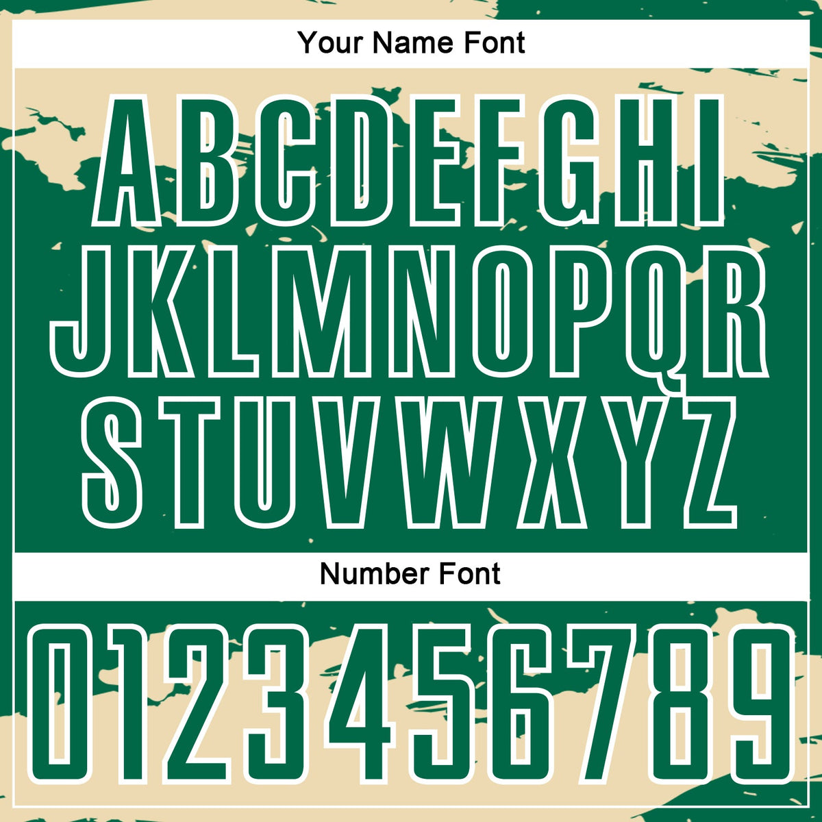 Custom Kelly Green Cream-White Abstract Fragment Art Sublimation Soccer Uniform Jersey Limited