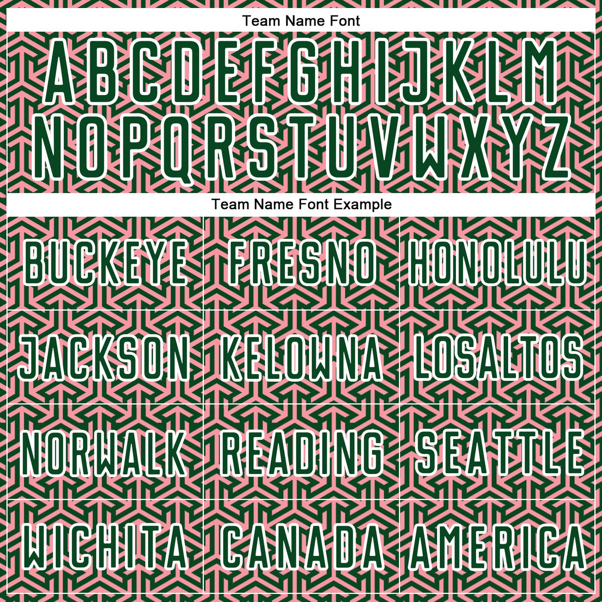 Custom Green Medium Pink-White Geometric Arrow Sublimation Soccer Uniform Jersey Limited