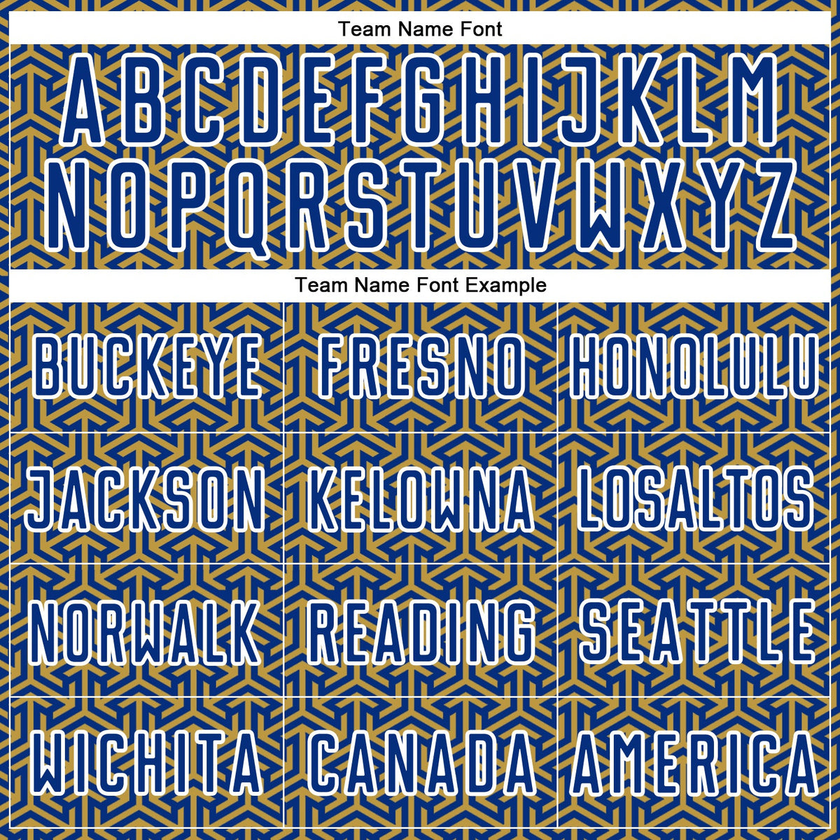 Custom Royal Old Gold-White Geometric Arrow Sublimation Soccer Uniform Jersey Limited