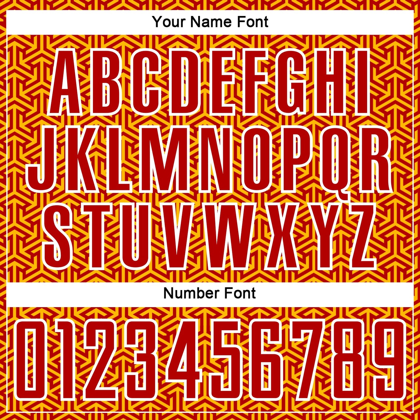 Custom Red Gold-White Geometric Arrow Sublimation Soccer Uniform Jersey Limited