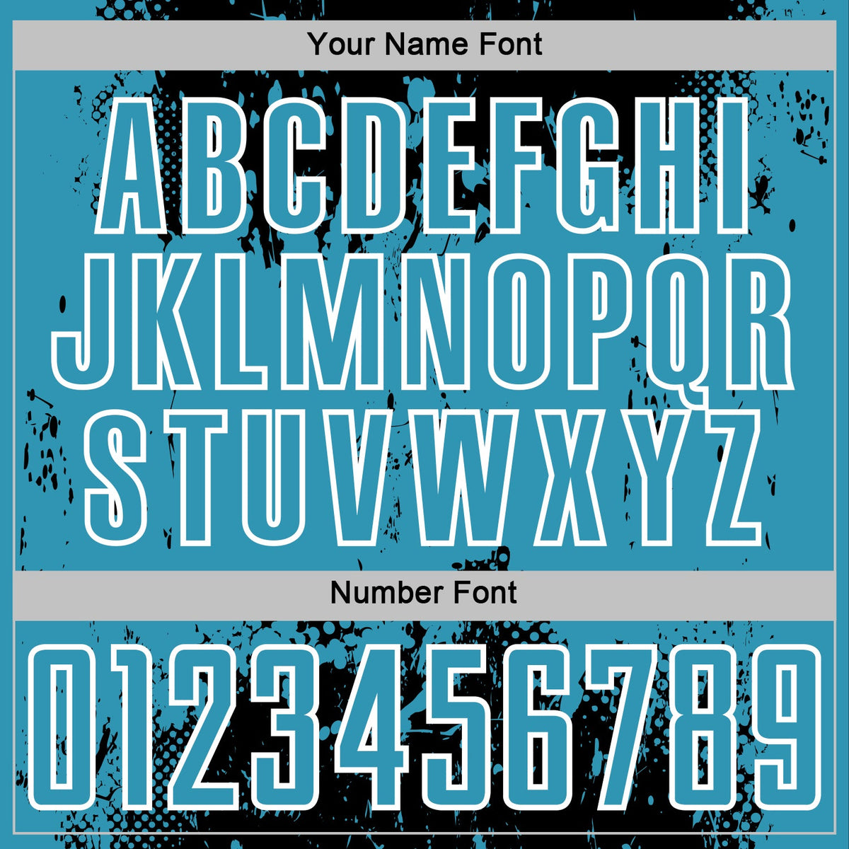 Custom Black Panther Blue-White Abstract Splatter Grunge Art Sports Sublimation Soccer Uniform Jersey Limited