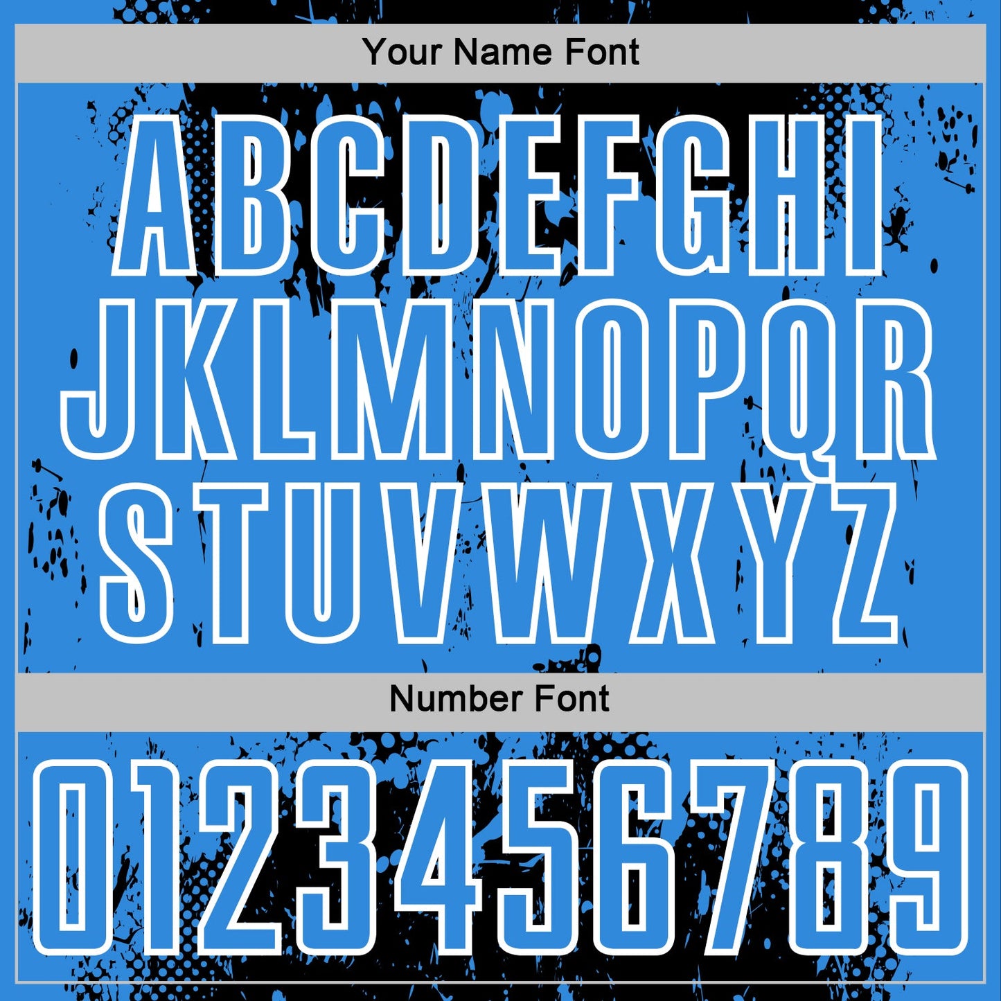 Custom Black Powder Blue-White Abstract Splatter Grunge Art Sports Sublimation Soccer Uniform Jersey Limited