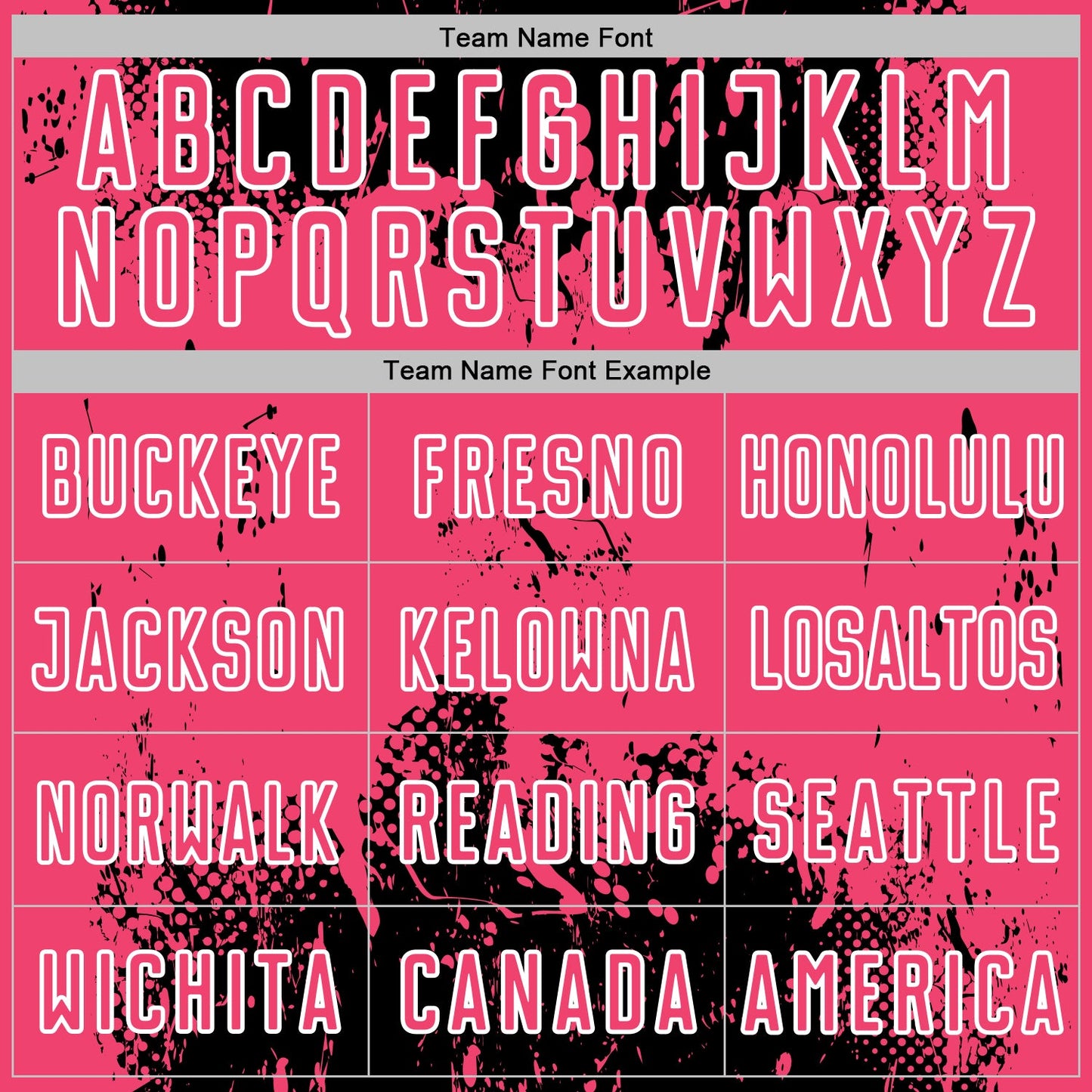 Custom Black Neon Pink-White Abstract Splatter Grunge Art Sports Sublimation Soccer Uniform Jersey Limited