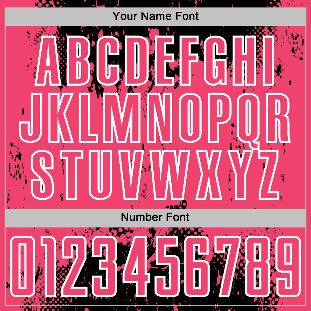 Custom Black Neon Pink-White Abstract Splatter Grunge Art Sports Sublimation Soccer Uniform Jersey Limited