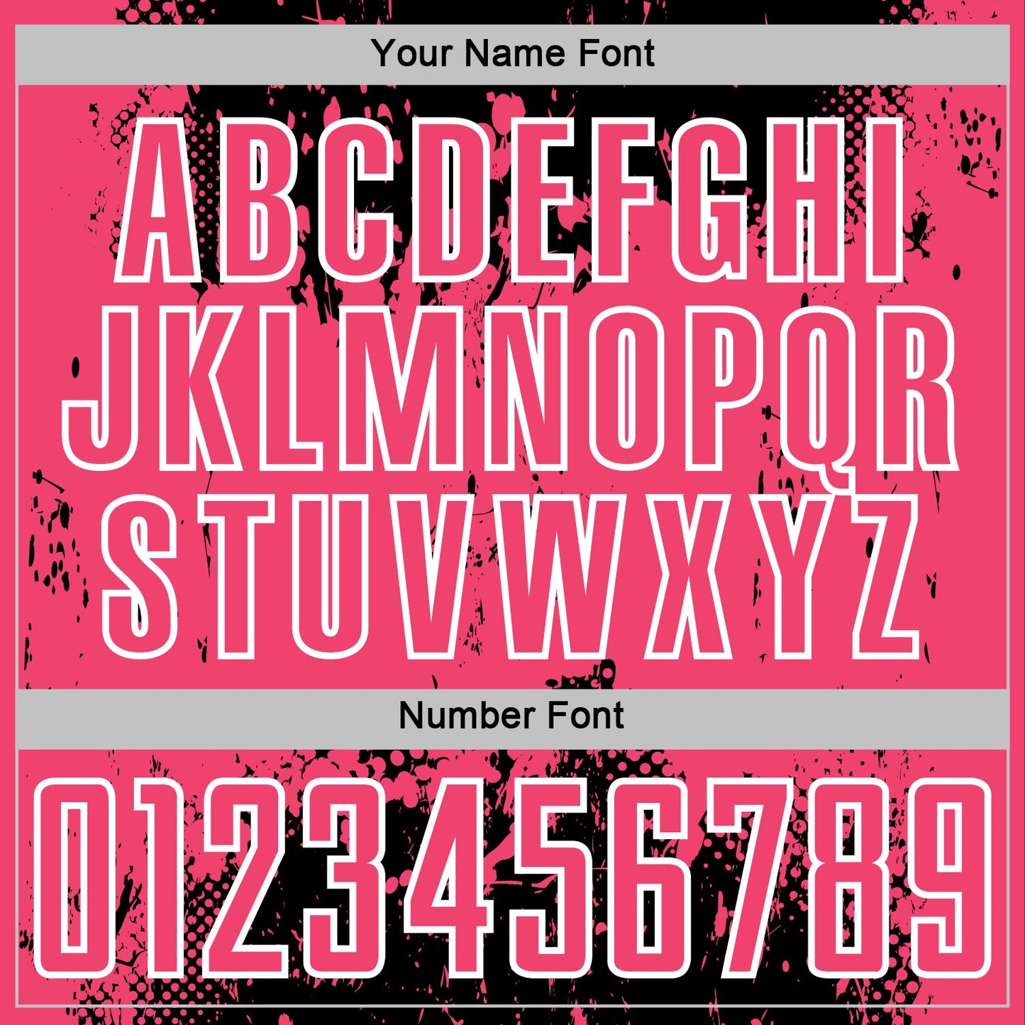 Custom Black Neon Pink-White Abstract Splatter Grunge Art Sports Sublimation Soccer Uniform Jersey Limited