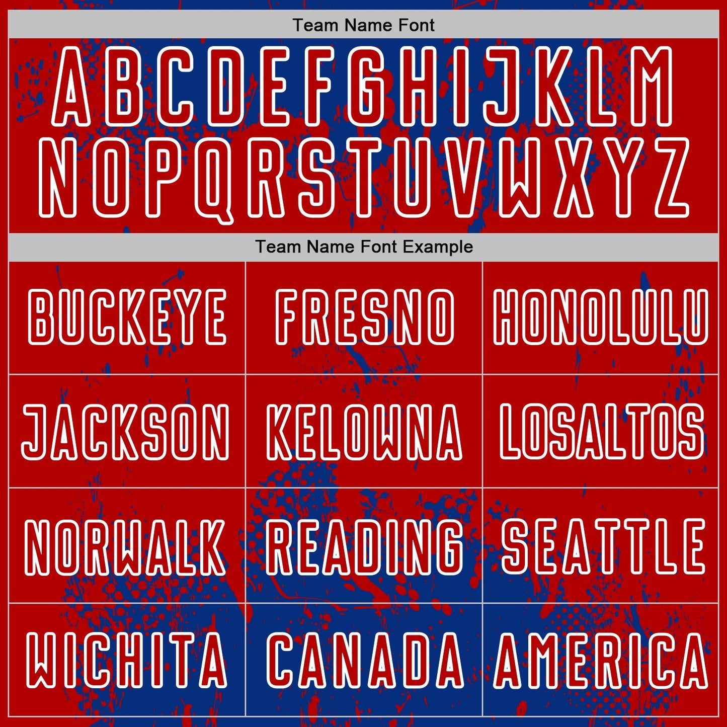 Custom Royal Red-White Abstract Splatter Grunge Art Sports Sublimation Soccer Uniform Jersey Limited