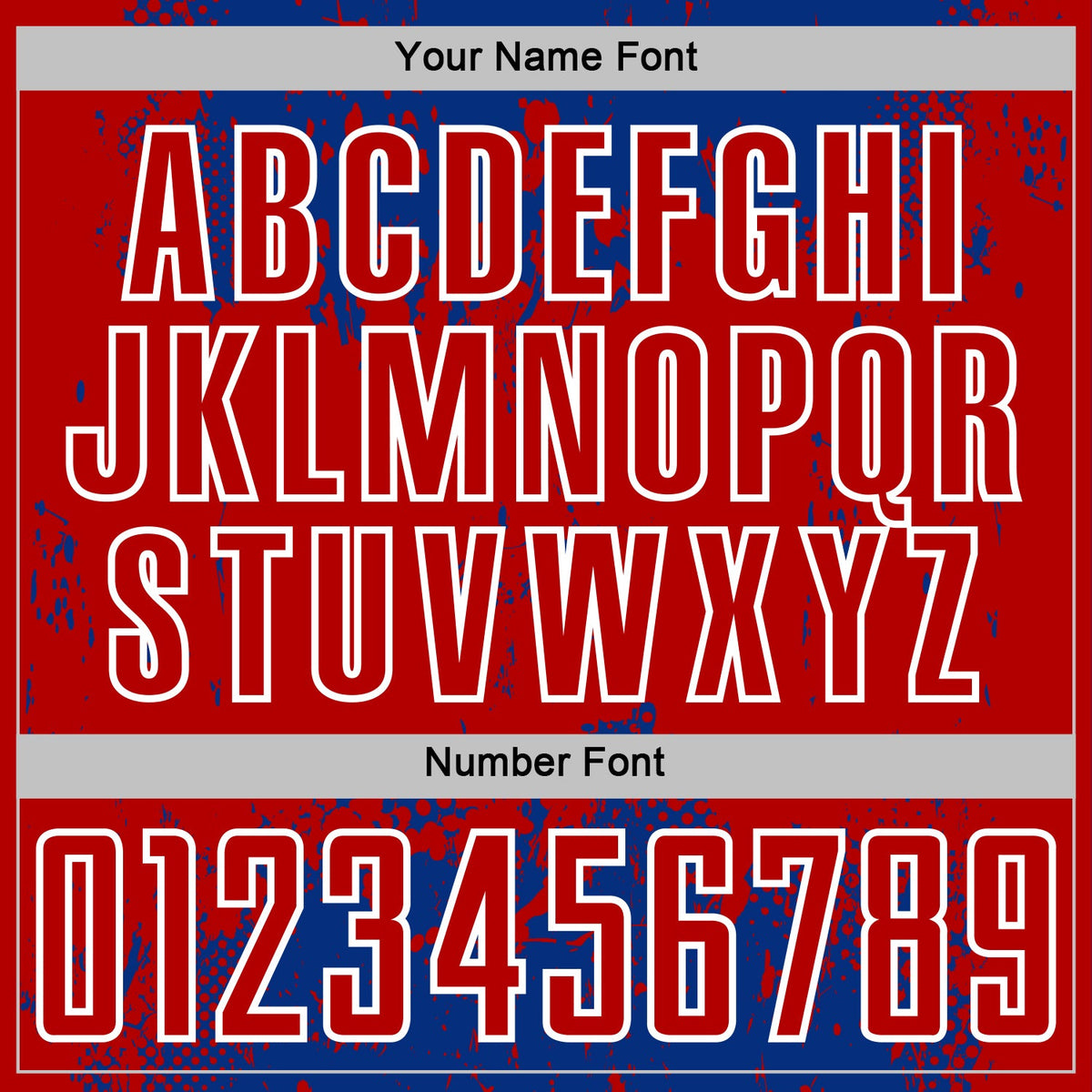 Custom Royal Red-White Abstract Splatter Grunge Art Sports Sublimation Soccer Uniform Jersey Limited