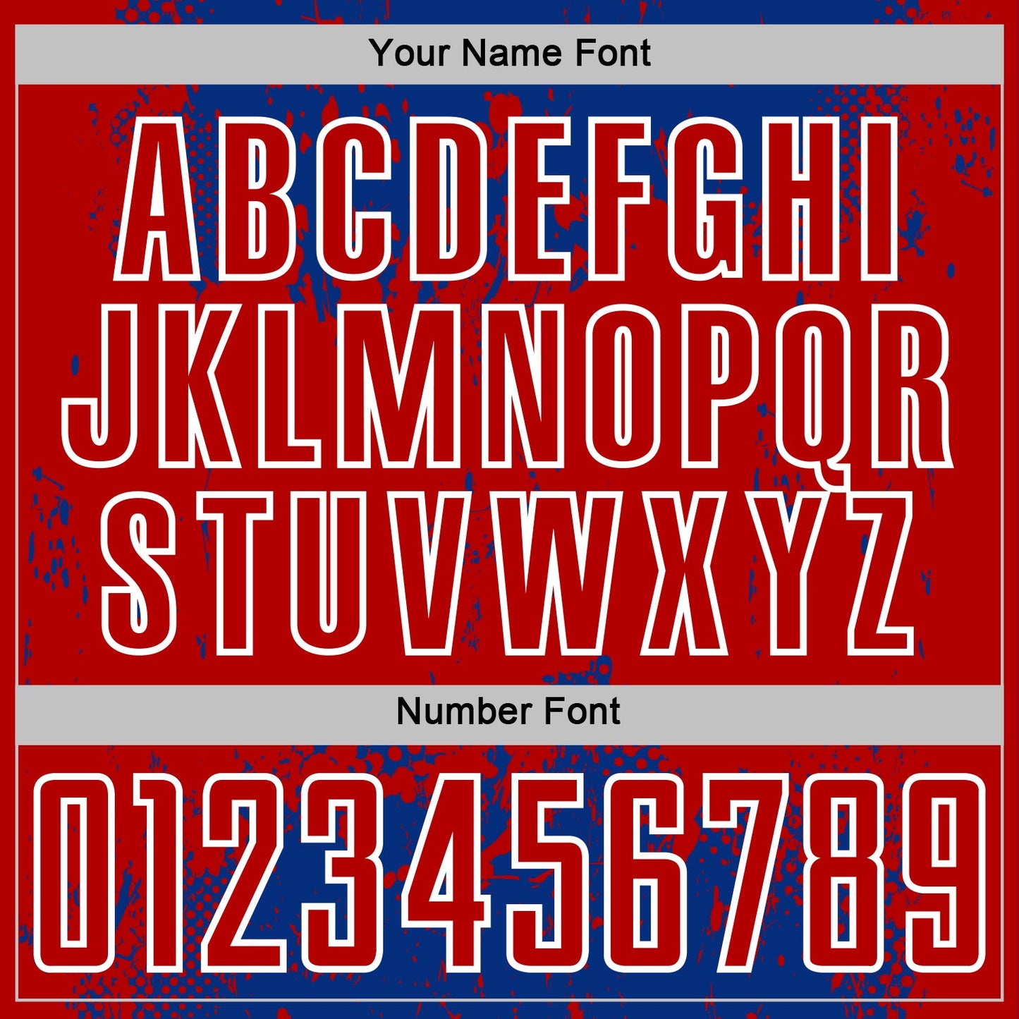 Custom Royal Red-White Abstract Splatter Grunge Art Sports Sublimation Soccer Uniform Jersey Limited