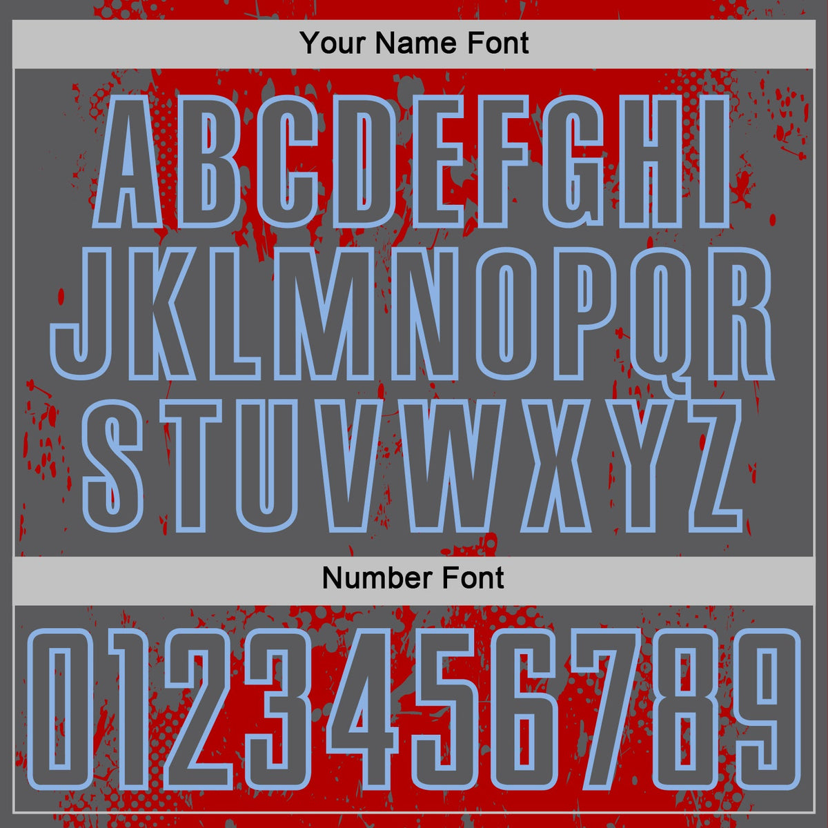 Custom Red Steel Gray-Light Blue Abstract Splatter Grunge Art Sports Sublimation Soccer Uniform Jersey Limited