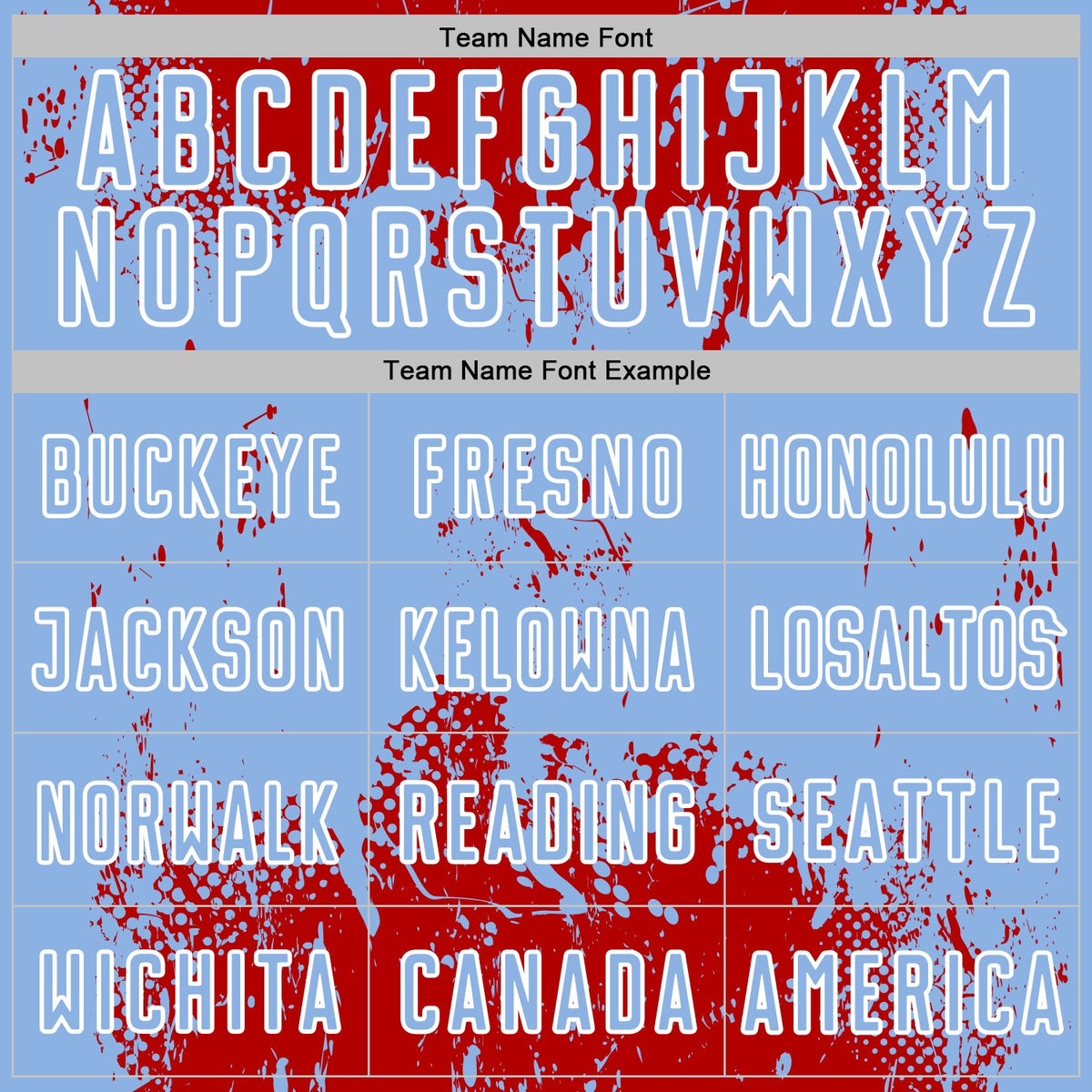 Custom Red Light Blue-White Abstract Splatter Grunge Art Sports Sublimation Soccer Uniform Jersey Limited