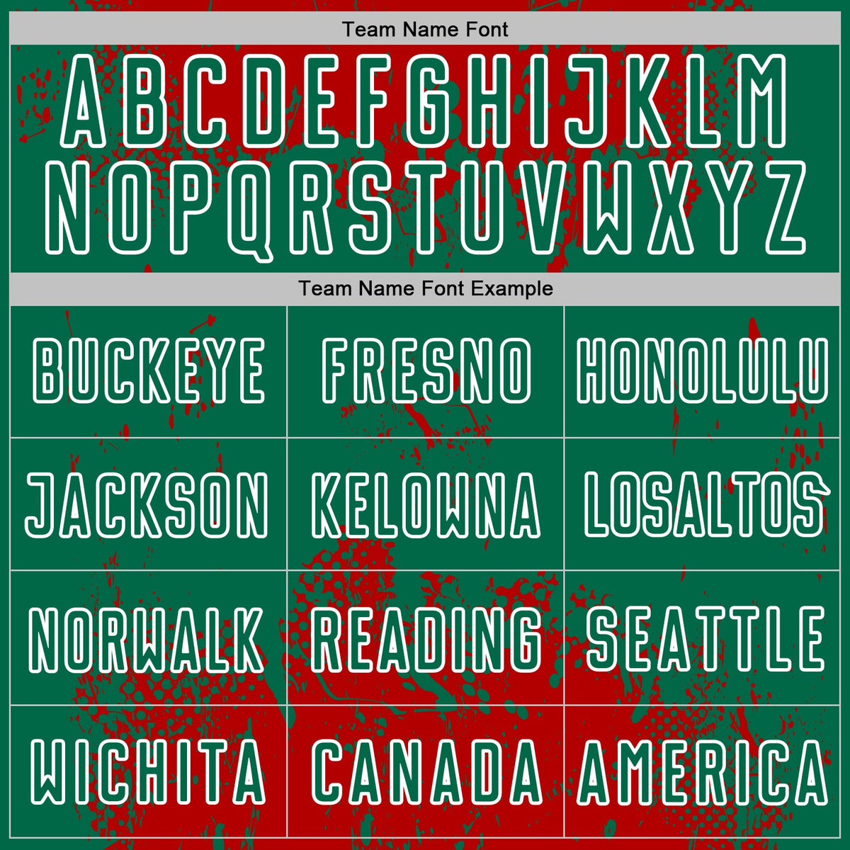 Custom Red Kelly Green-White Abstract Splatter Grunge Art Sports Sublimation Soccer Uniform Jersey Limited