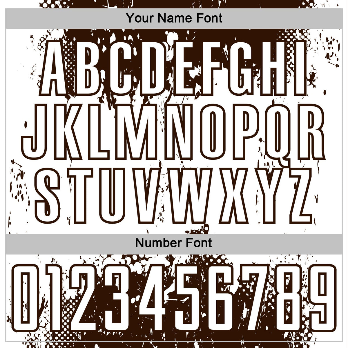 Custom Brown White Abstract Splatter Grunge Art Sports Sublimation Soccer Uniform Jersey Limited