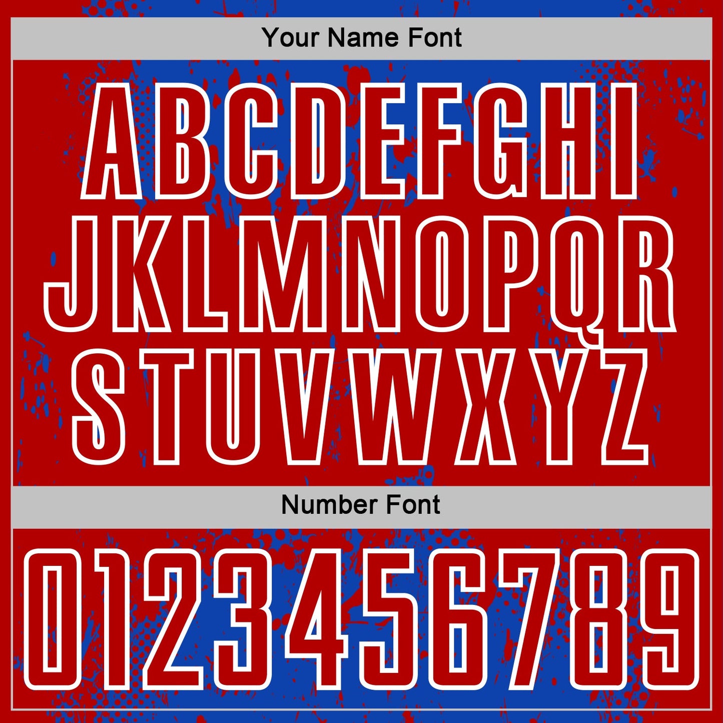 Custom Thunder Blue Red-White Abstract Splatter Grunge Art Sports Sublimation Soccer Uniform Jersey Limited