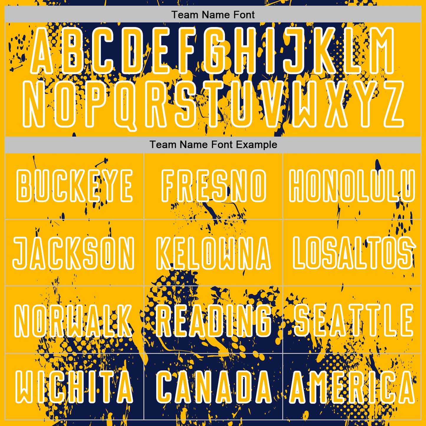 Custom Navy Gold-White Abstract Splatter Grunge Art Sports Sublimation Soccer Uniform Jersey Limited