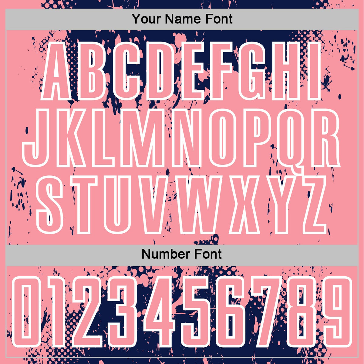 Custom Navy Medium Pink-White Abstract Splatter Grunge Art Sports Sublimation Soccer Uniform Jersey Limited