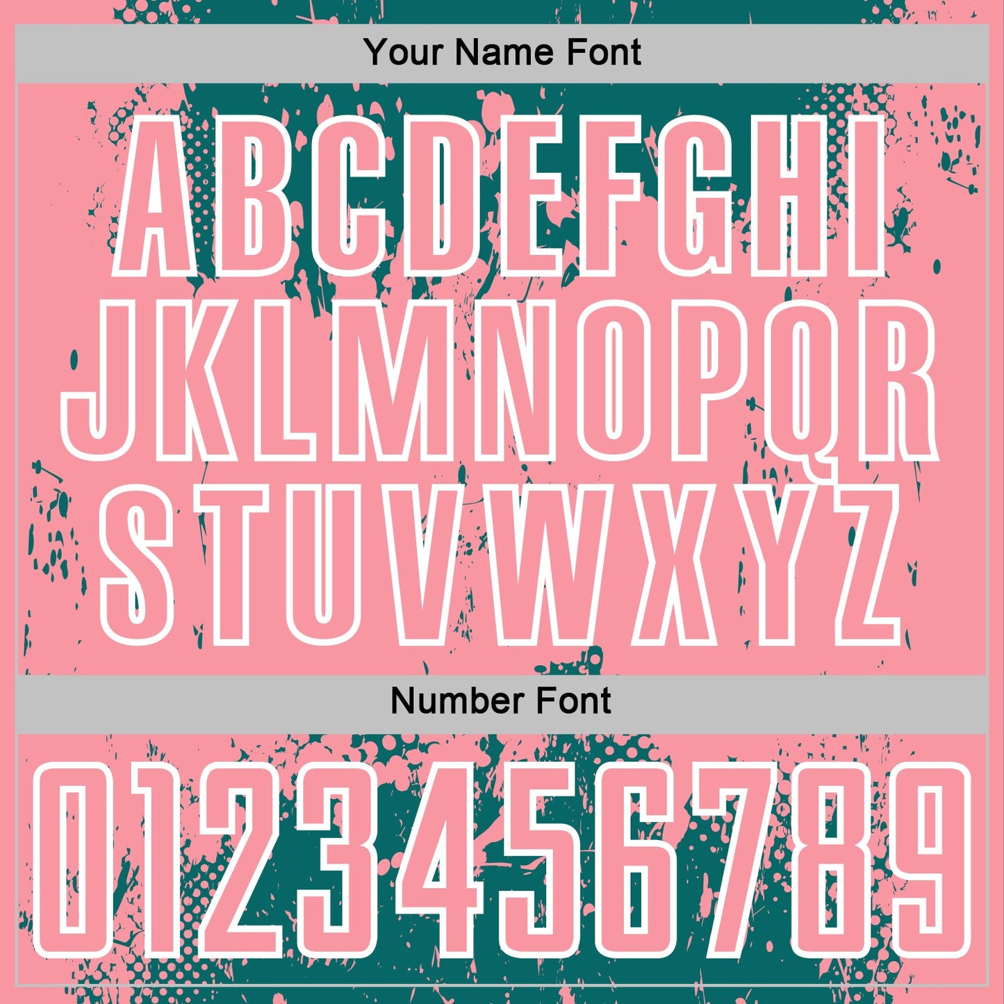 Custom Teal Medium Pink-White Abstract Splatter Grunge Art Sports Sublimation Soccer Uniform Jersey Limited