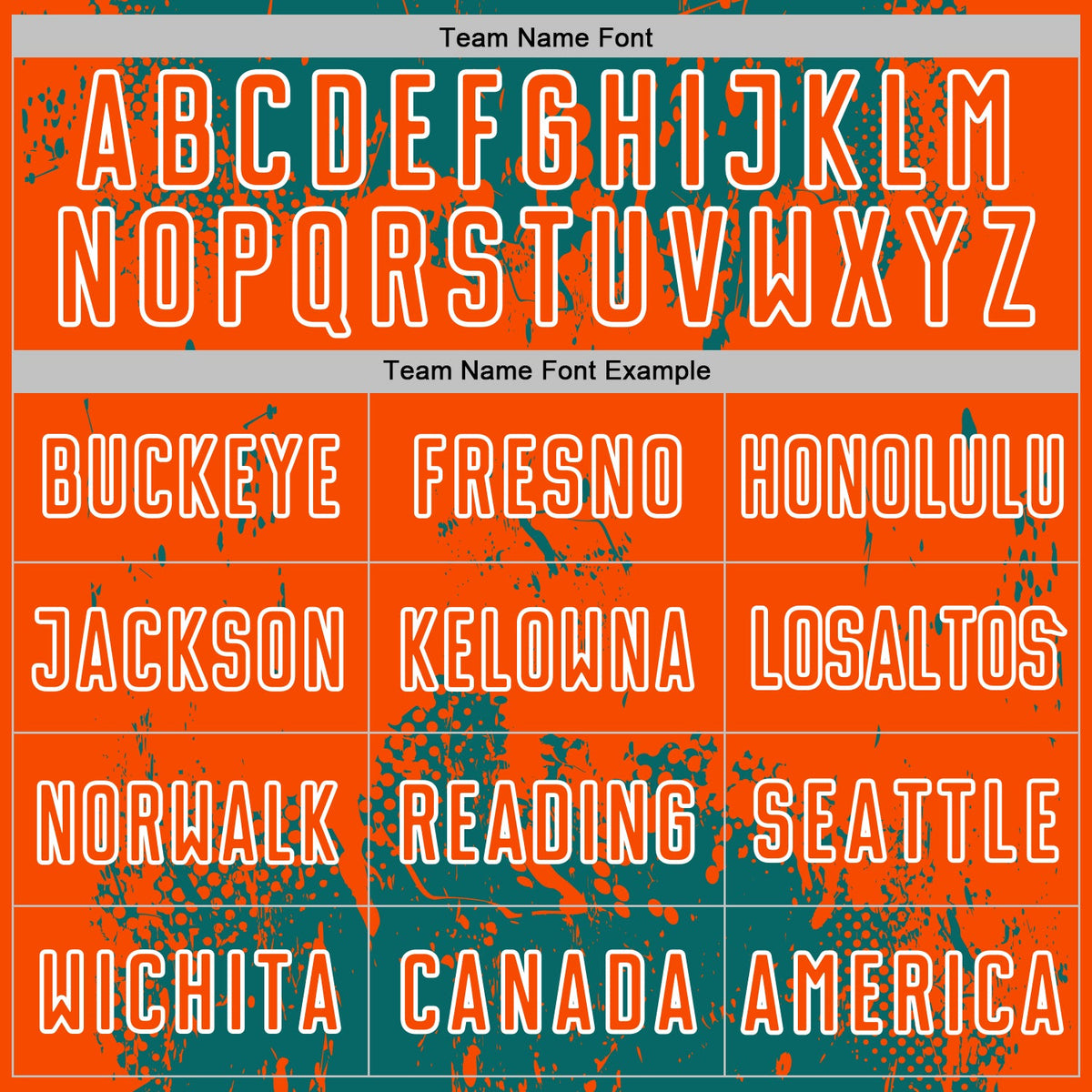 Custom Teal Orange-White Abstract Splatter Grunge Art Sports Sublimation Soccer Uniform Jersey Limited