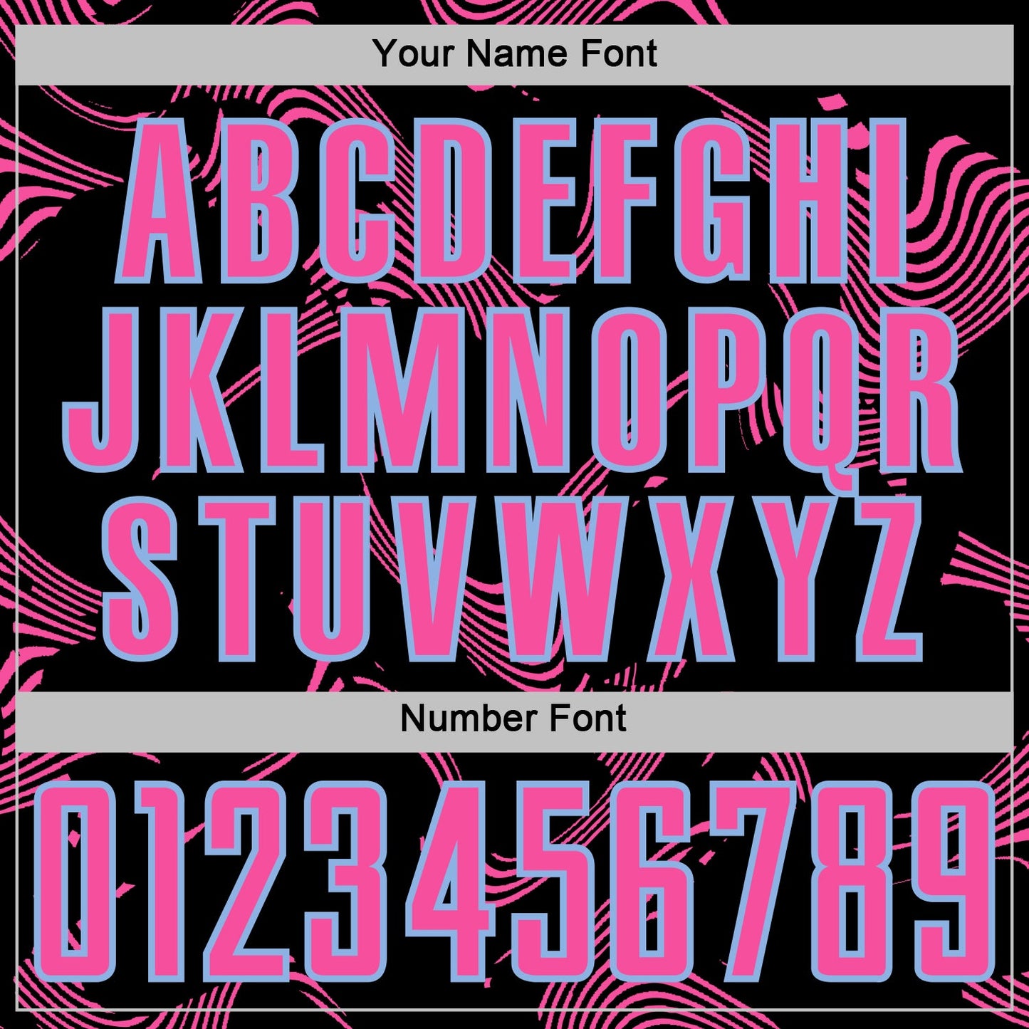 Custom Black Pink-Light Blue Curve Lines Sports Sublimation Soccer Uniform Jersey Limited