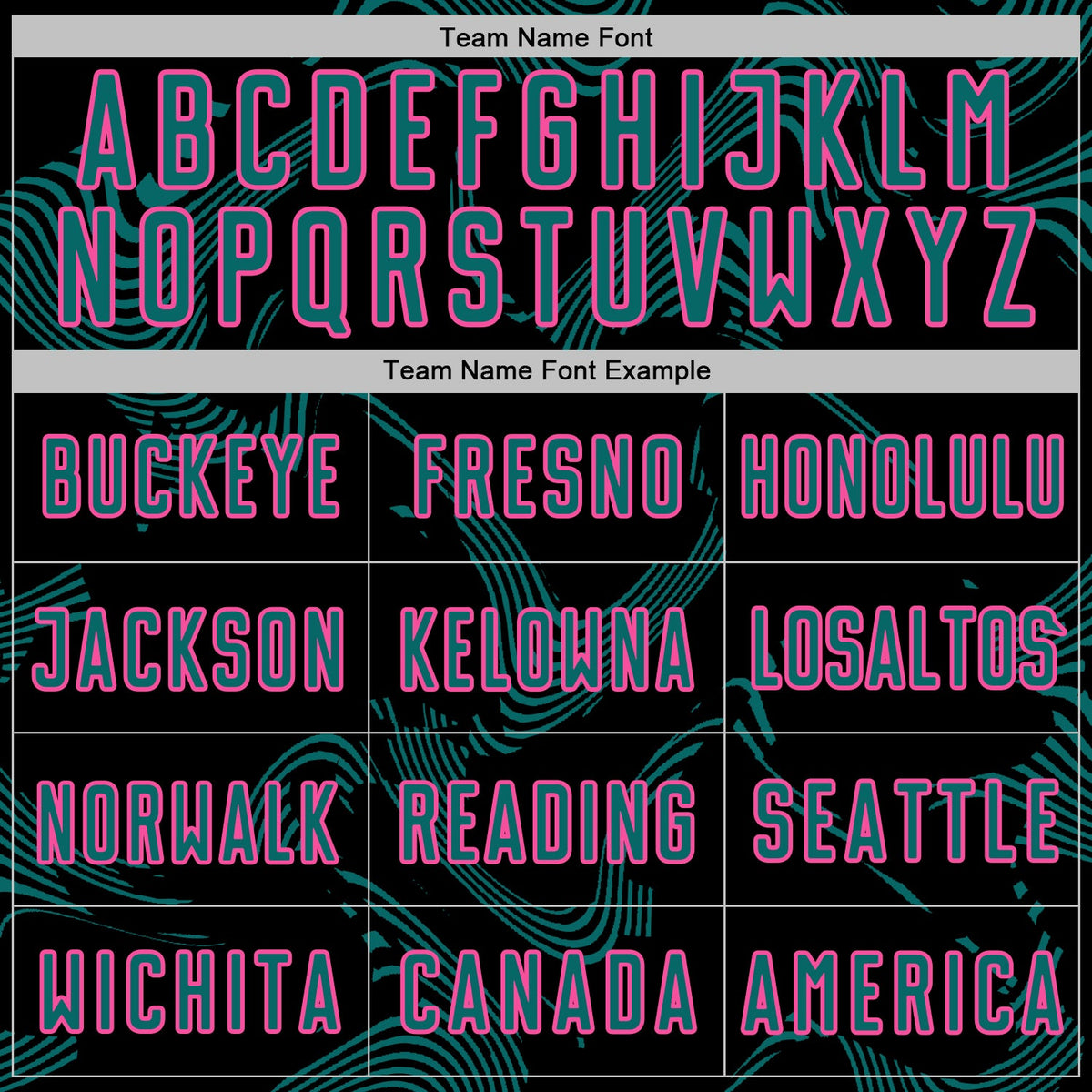 Custom Black Teal-Pink Curve Lines Sports Sublimation Soccer Uniform Jersey Limited