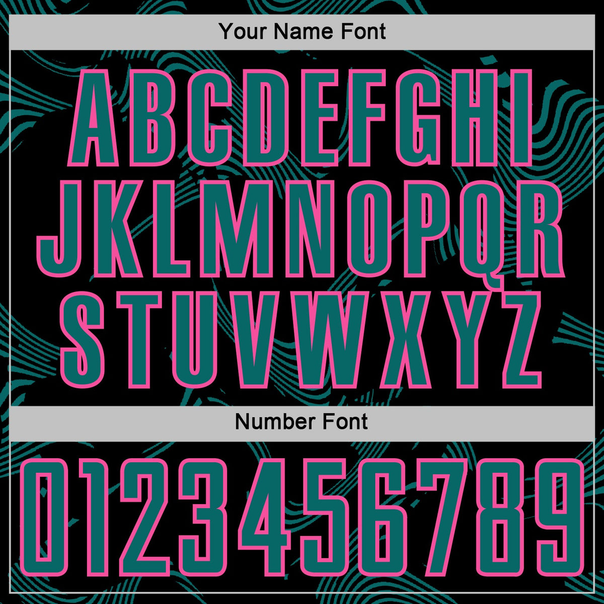 Custom Black Teal-Pink Curve Lines Sports Sublimation Soccer Uniform Jersey Limited