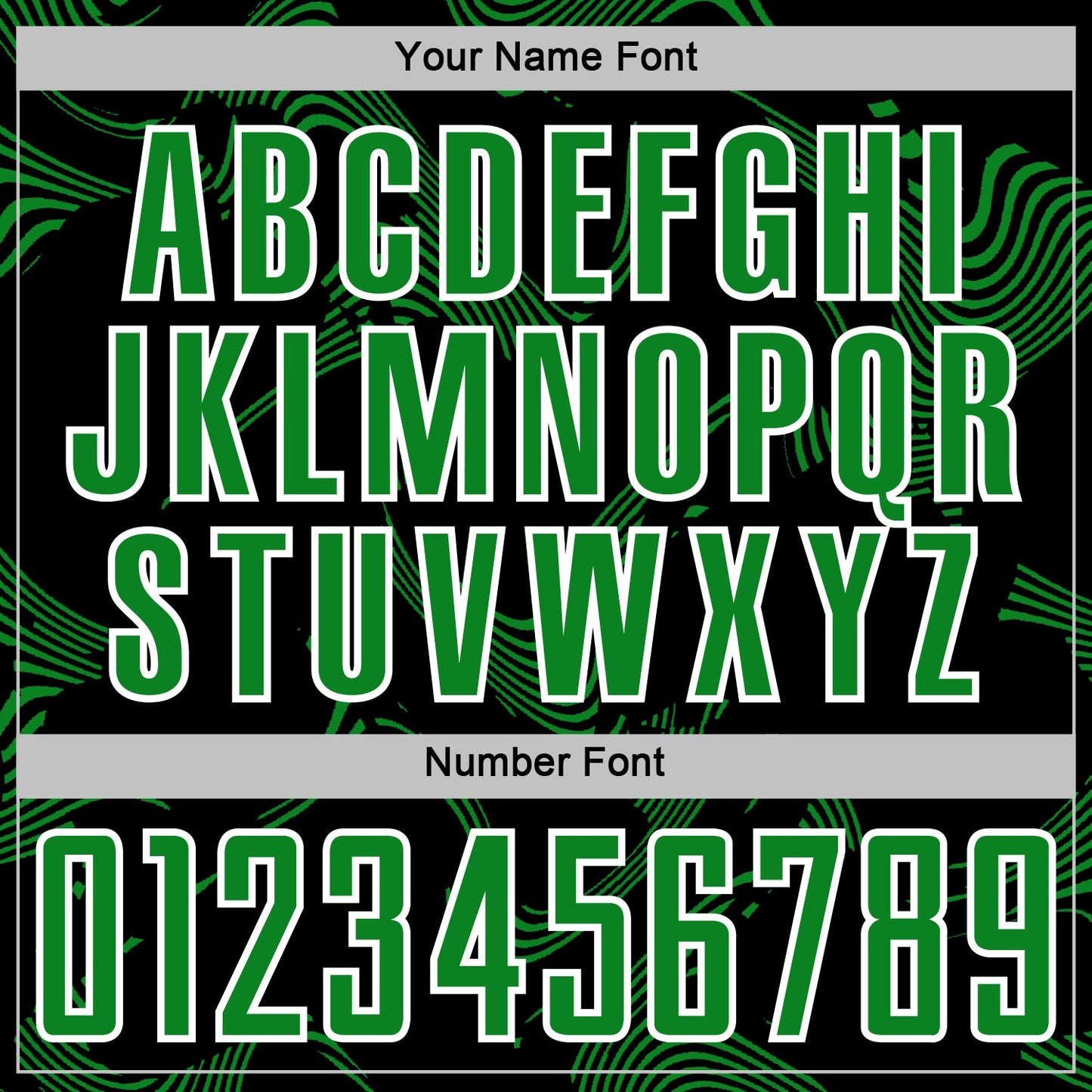 Custom Black Grass Green-White Curve Lines Sports Sublimation Soccer Uniform Jersey Limited