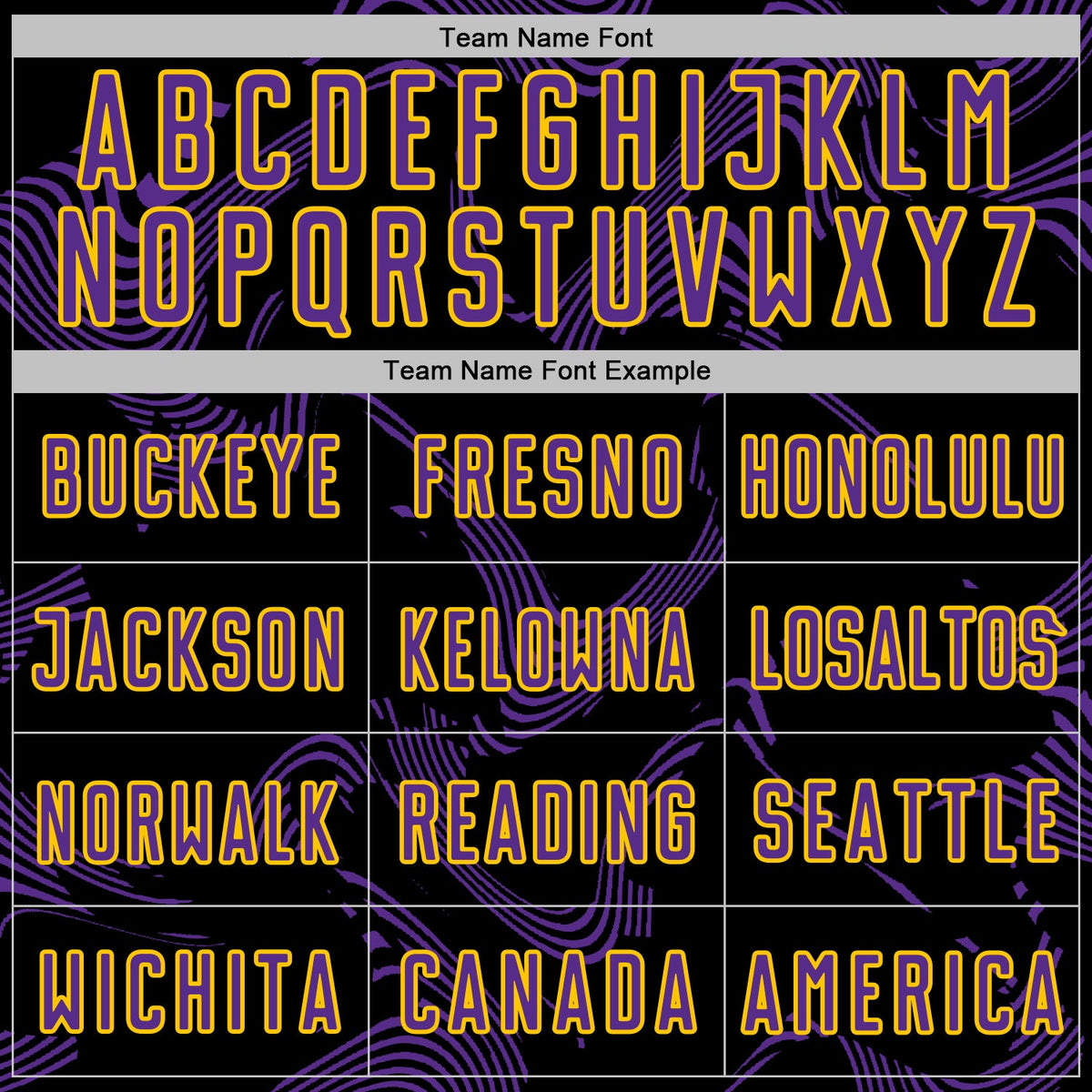 Custom Black Purple-Yellow Curve Lines Sports Sublimation Soccer Uniform Jersey Limited