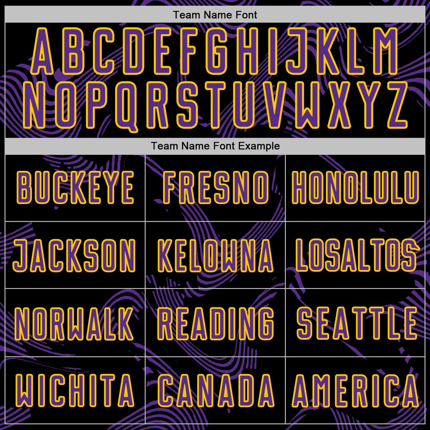 Custom Black Purple-Yellow Curve Lines Sports Sublimation Soccer Uniform Jersey Limited