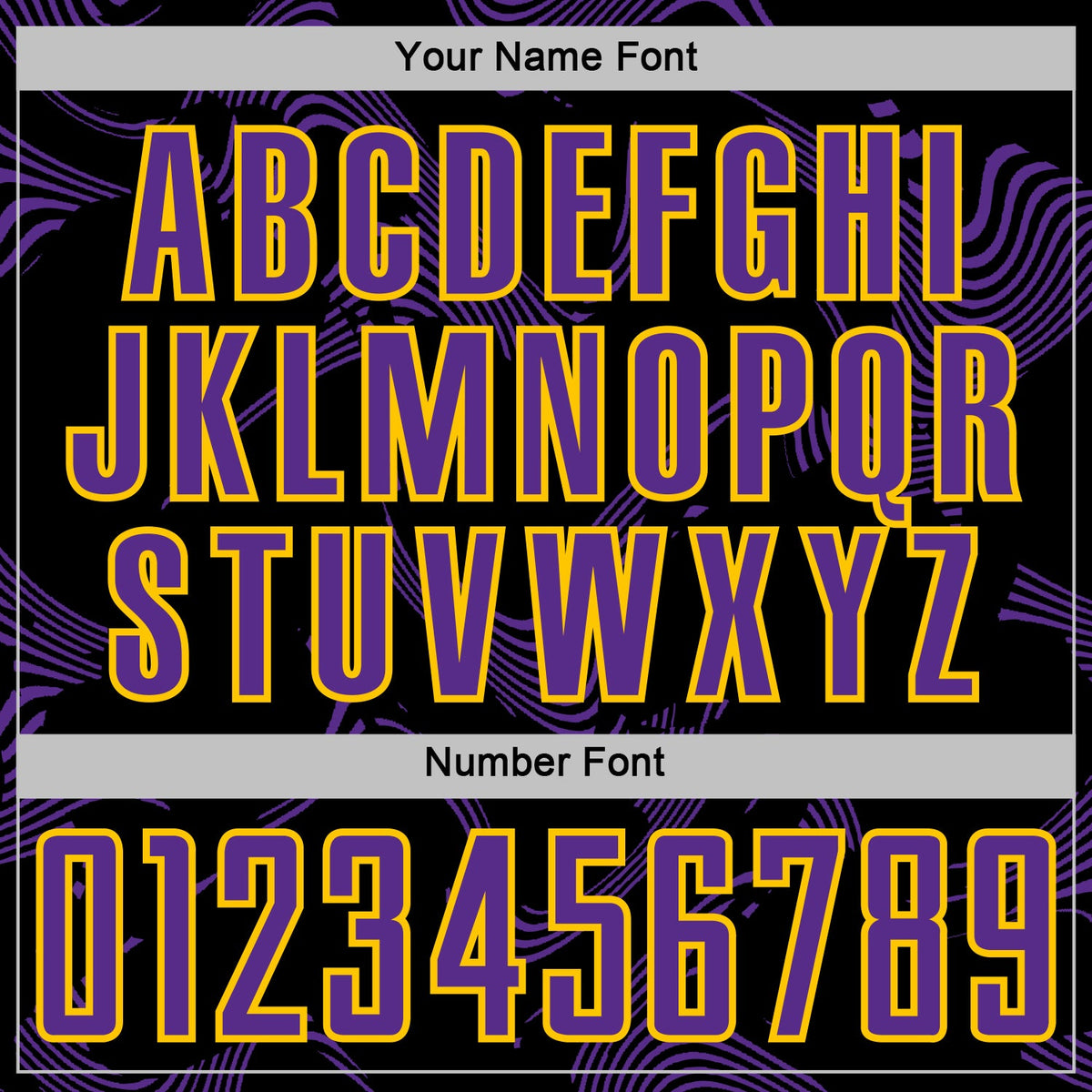 Custom Black Purple-Yellow Curve Lines Sports Sublimation Soccer Uniform Jersey Limited