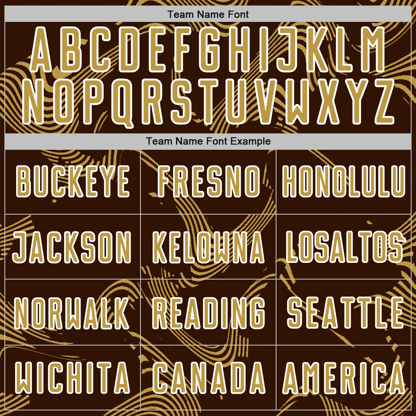 Custom Brown Old Gold-White Curve Lines Sports Sublimation Soccer Uniform Jersey Limited