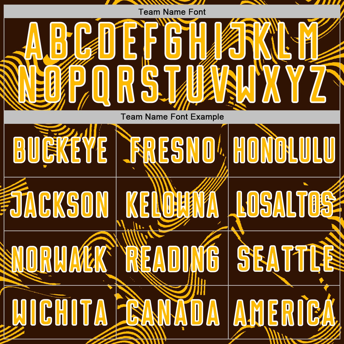 Custom Brown Gold-White Curve Lines Sports Sublimation Soccer Uniform Jersey Limited