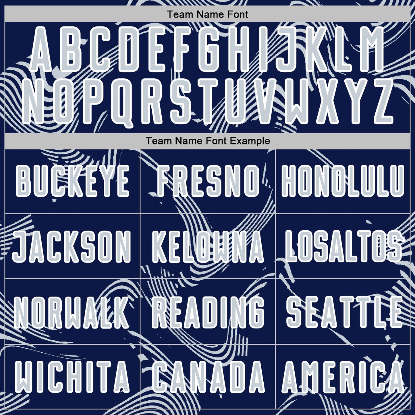 Custom Navy Silver-White Curve Lines Sports Sublimation Soccer Uniform Jersey Limited