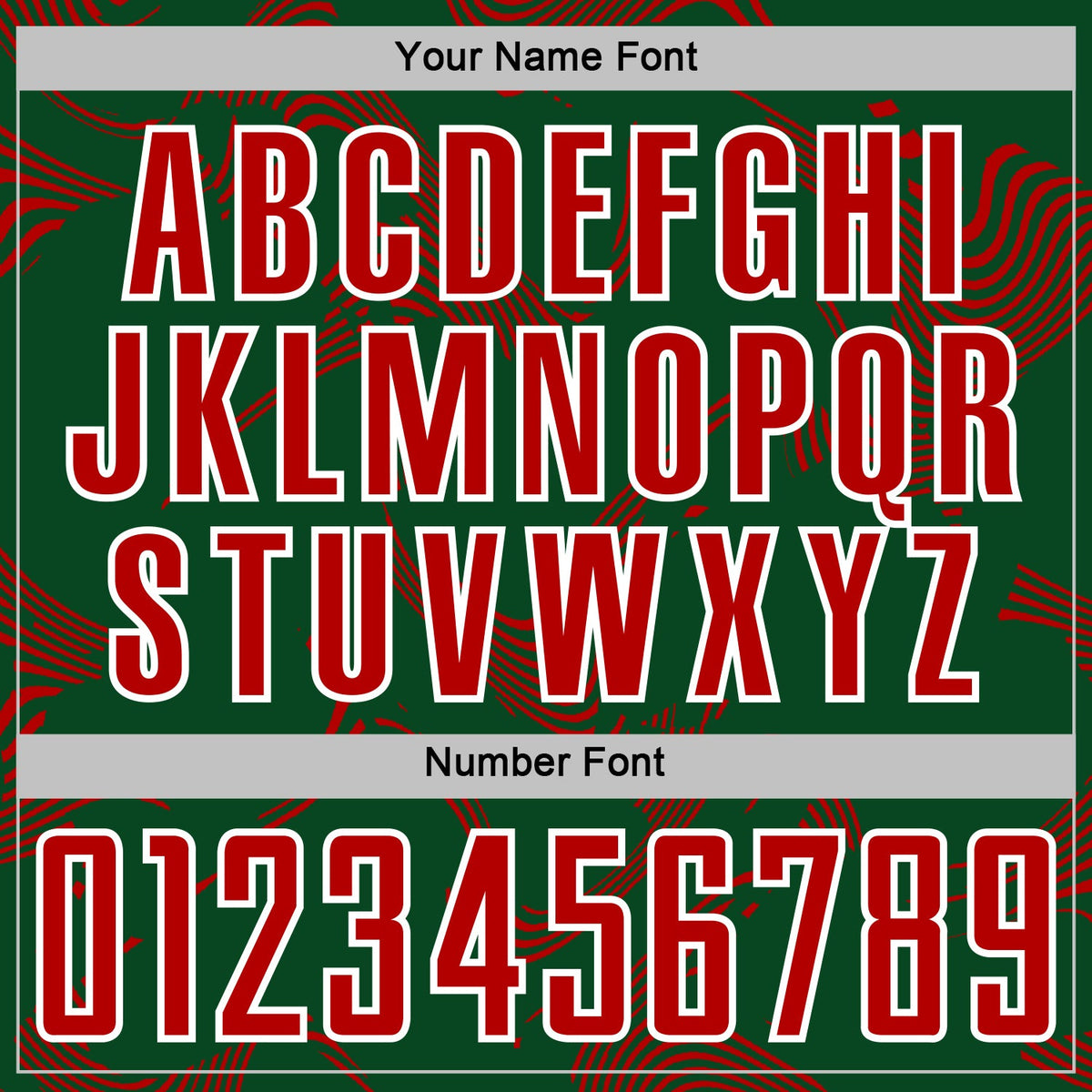 Custom Green Red-White Curve Lines Sports Sublimation Soccer Uniform Jersey Limited