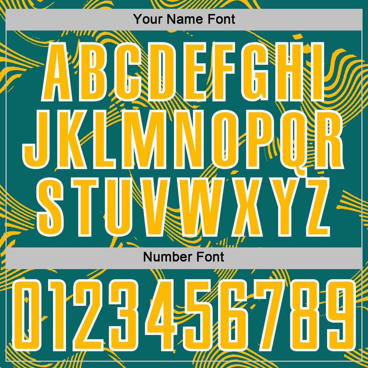 Custom Teal Gold-White Curve Lines Sports Sublimation Soccer Uniform Jersey Limited