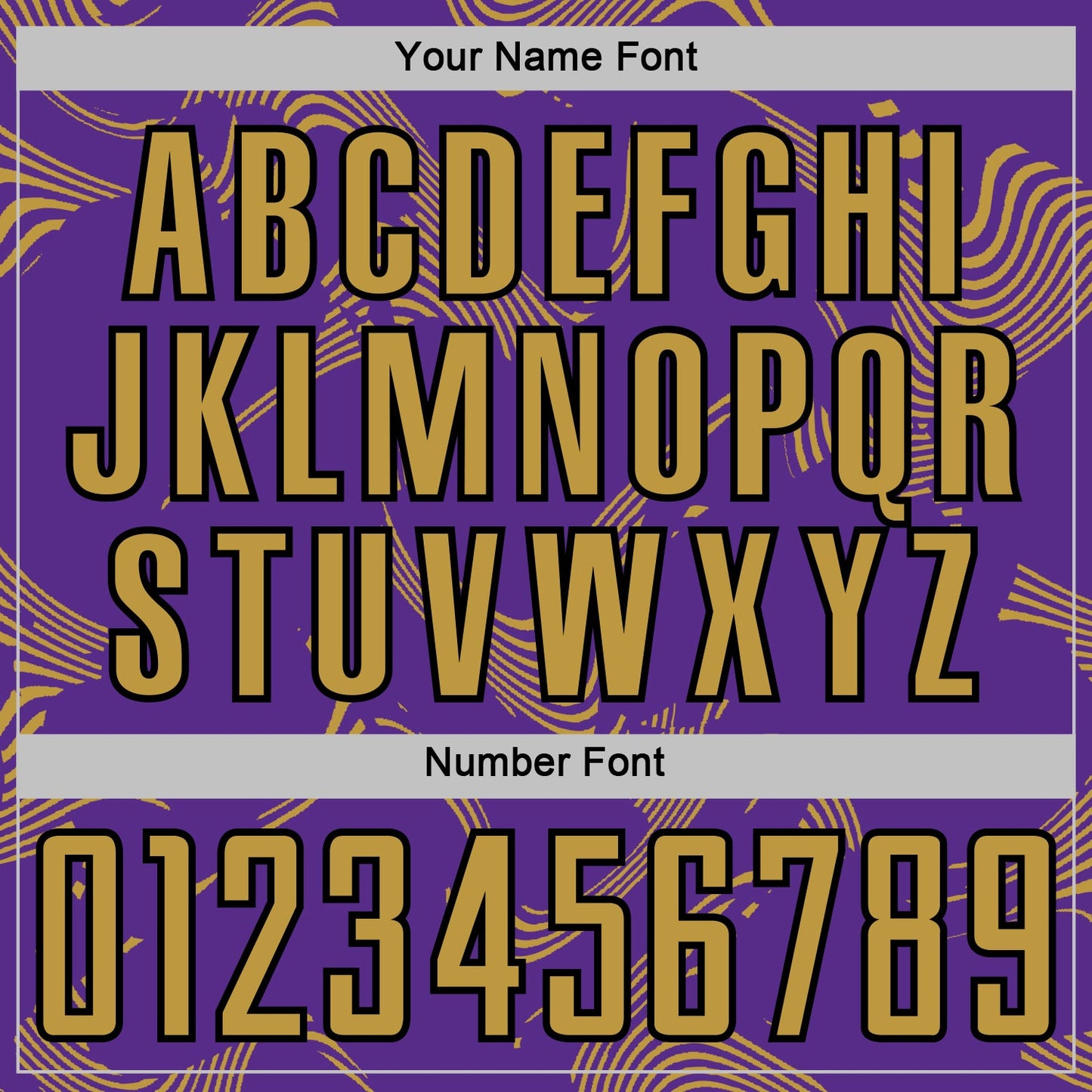 Custom Purple Old Gold-Black Curve Lines Sports Sublimation Soccer Uniform Jersey Limited