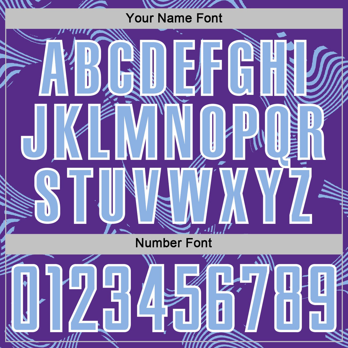 Custom Purple Light Blue-White Curve Lines Sports Sublimation Soccer Uniform Jersey Limited