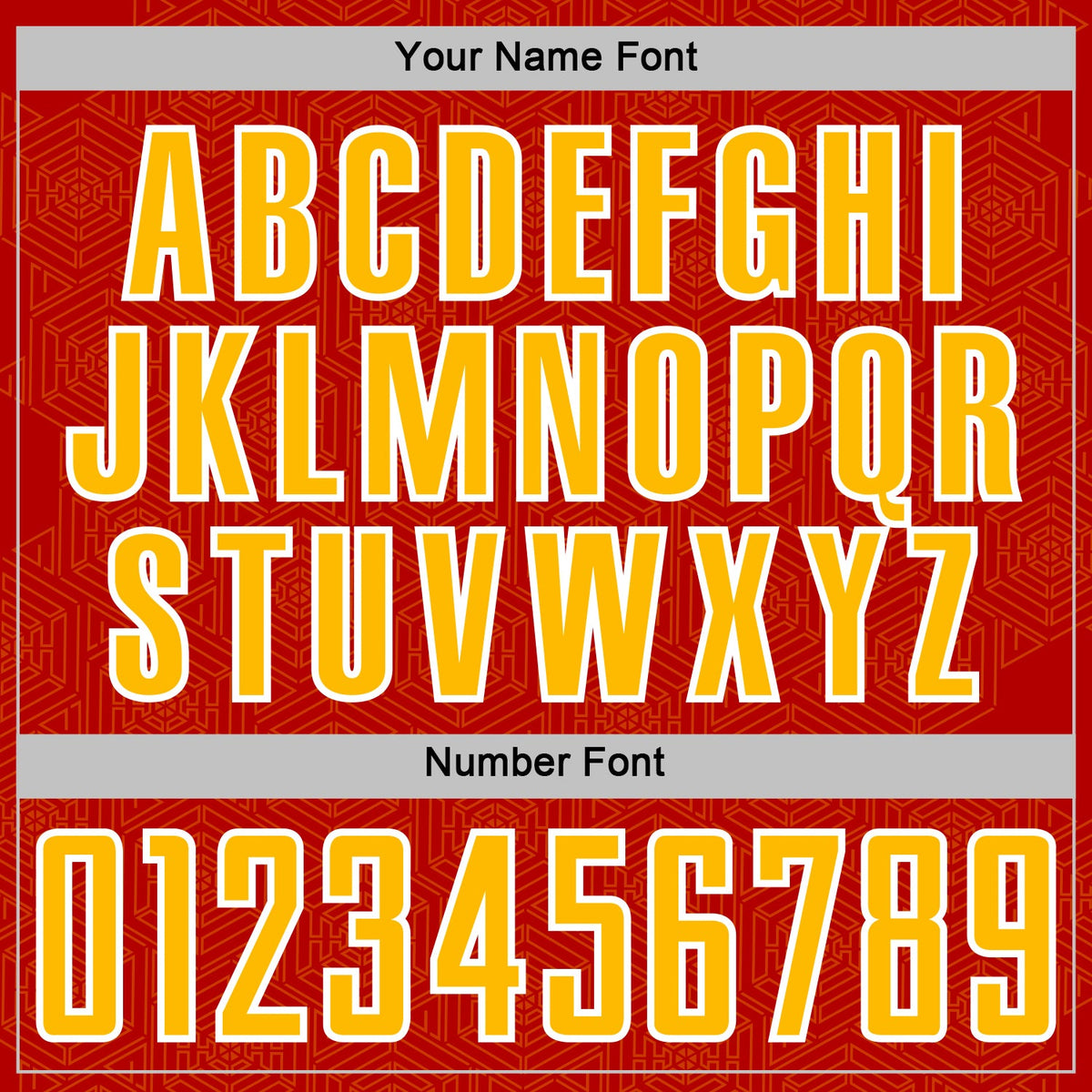 Custom Red Gold-White Geometric Shape Sports Sublimation Soccer Uniform Jersey Limited