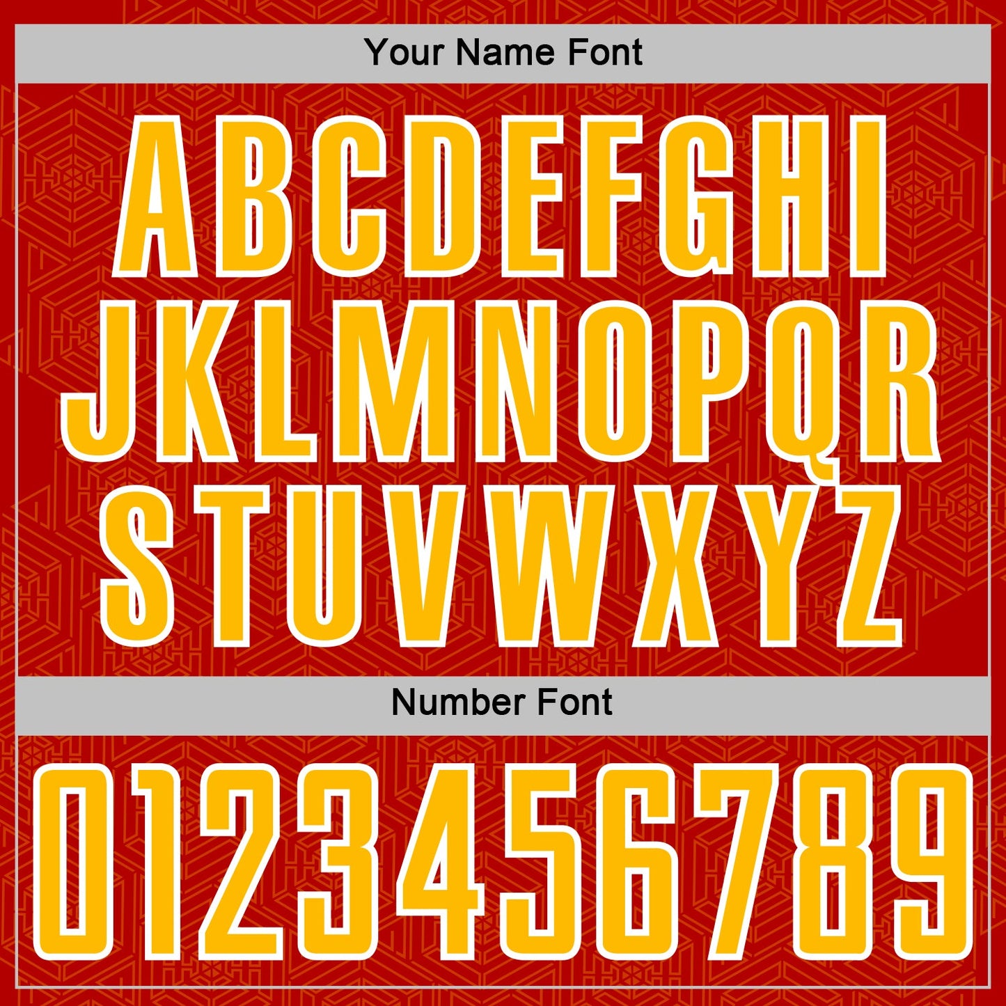 Custom Red Gold-White Geometric Shape Sports Sublimation Soccer Uniform Jersey Limited