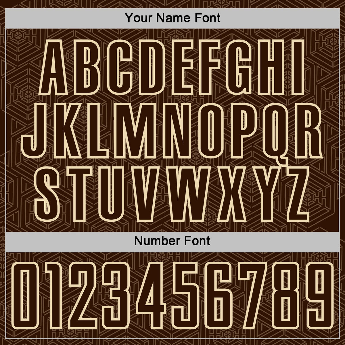 Custom Brown Cream Geometric Shape Sports Sublimation Soccer Uniform Jersey Limited