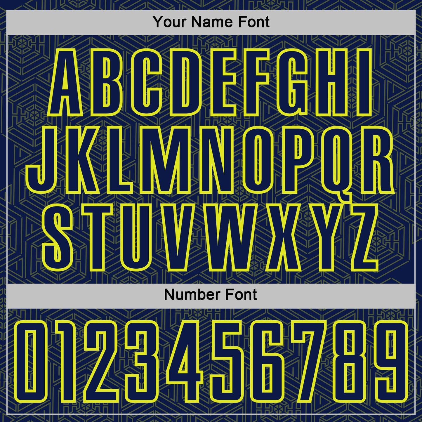 Custom Navy Neon Yellow Geometric Shape Sports Sublimation Soccer Uniform Jersey Limited