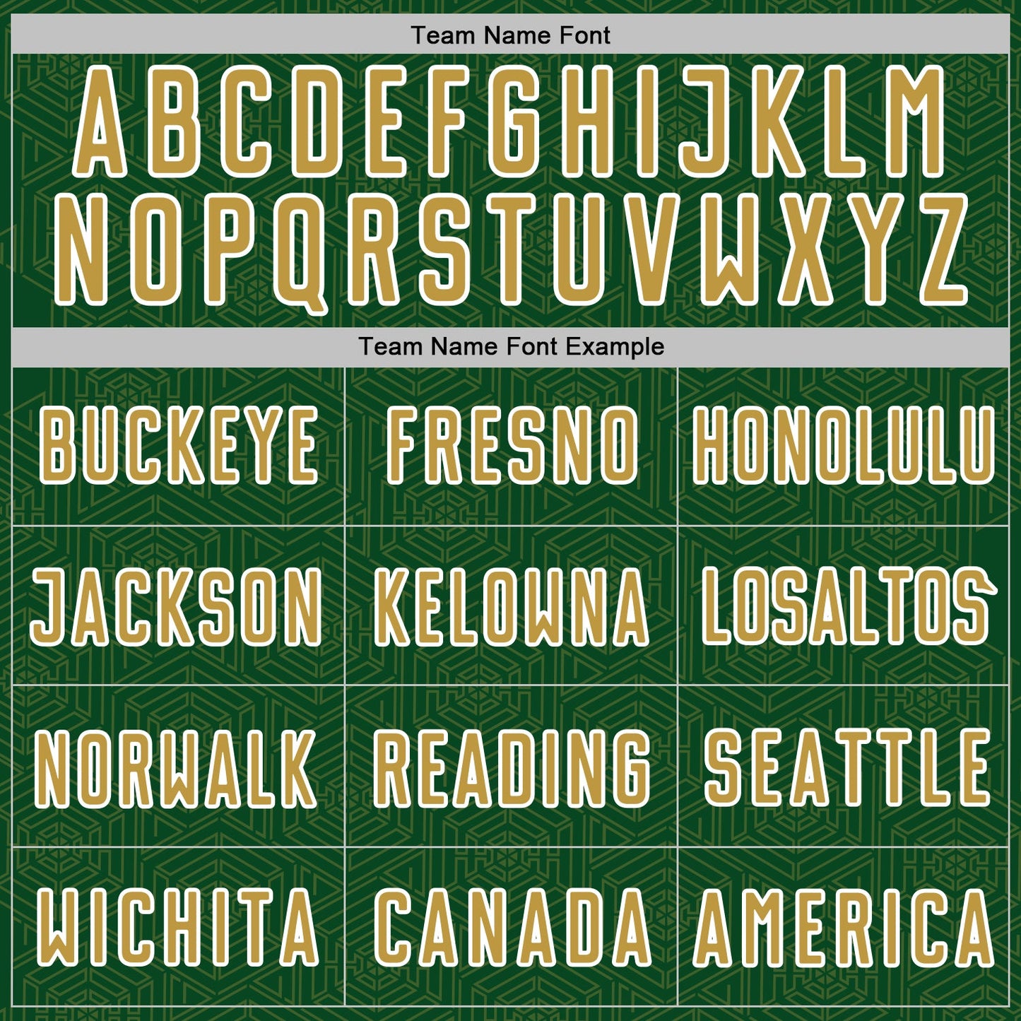 Custom Green Old Gold-White Geometric Shape Sports Sublimation Soccer Uniform Jersey Limited