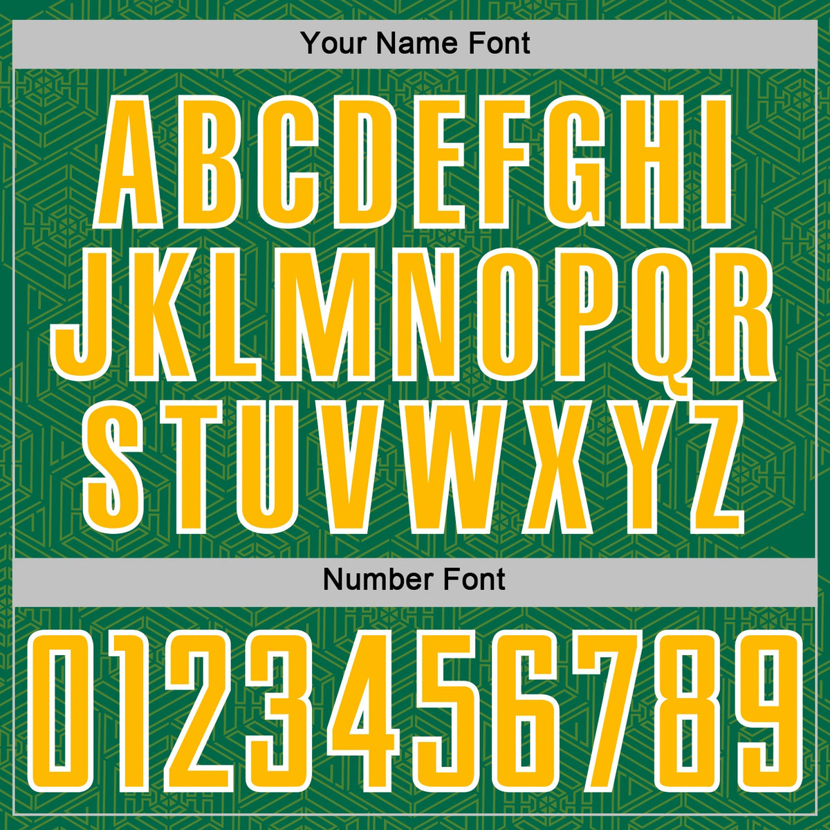 Custom Kelly Green Gold-White Geometric Shape Sports Sublimation Soccer Uniform Jersey Limited