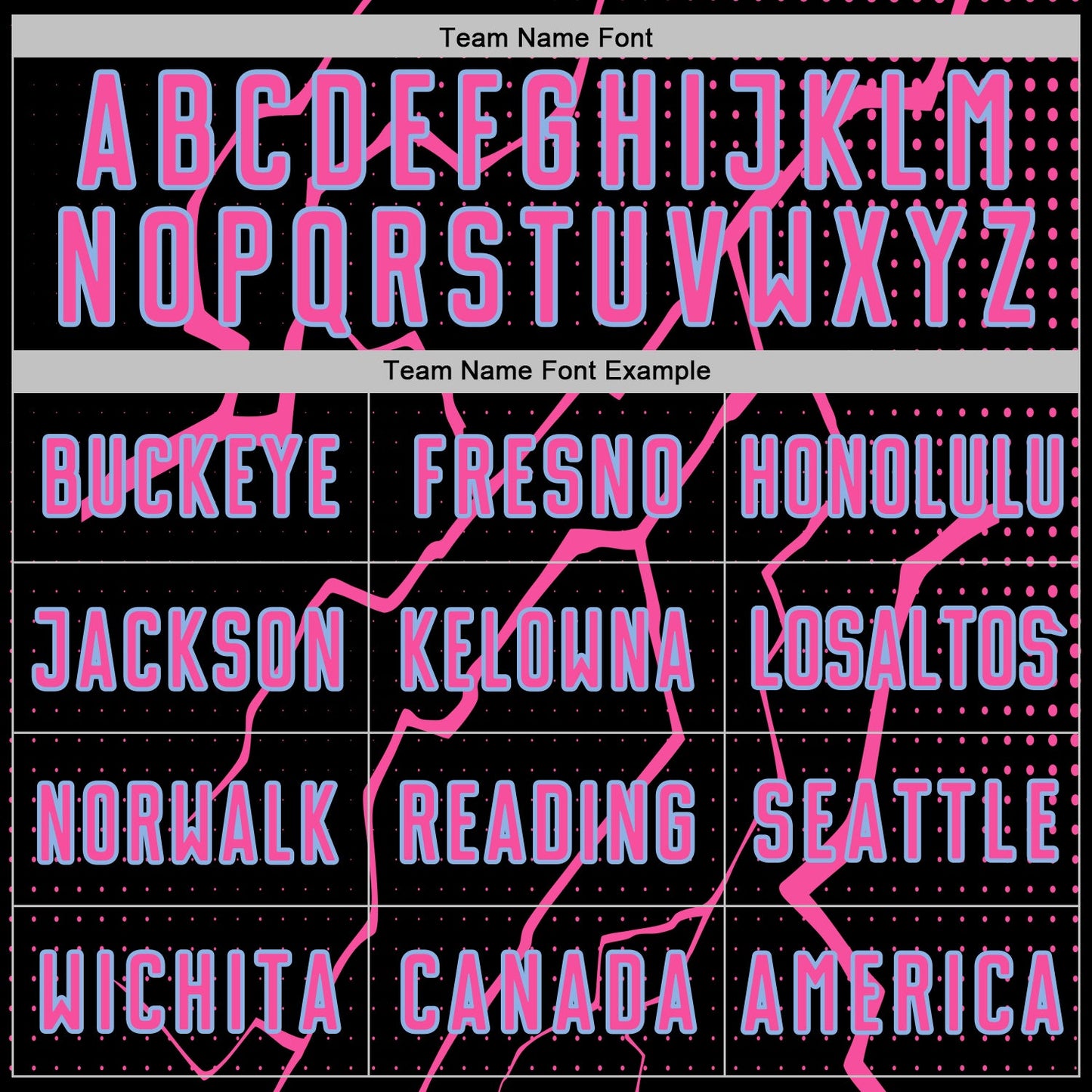 Custom Black Pink-Light Blue Lightning Sports Sublimation Soccer Uniform Jersey Limited