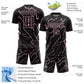 Custom Black Light Pink Lightning Sports Sublimation Soccer Uniform Jersey Limited