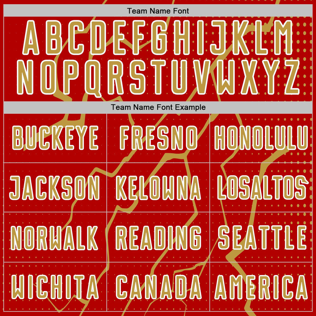 Custom Red Old Gold-White Lightning Sports Sublimation Soccer Uniform Jersey Limited