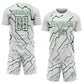 Custom White Green Lightning Sports Sublimation Soccer Uniform Jersey Limited