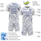 Custom White Royal Lightning Sports Sublimation Soccer Uniform Jersey Limited