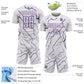 Custom White Purple Lightning Sports Sublimation Soccer Uniform Jersey Limited